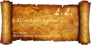 László Lelle névjegykártya